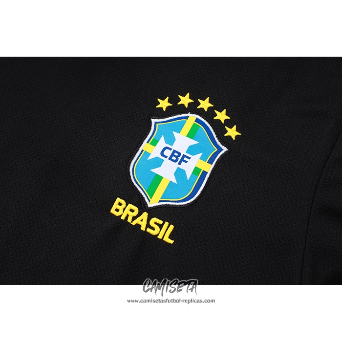 Chandal del Brasil 2026-2027 Manga Corta Negro - Pantalon Corto